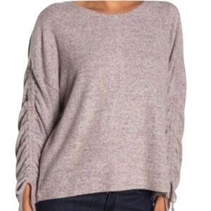 Alkamy Marled String Sleeve Sweater